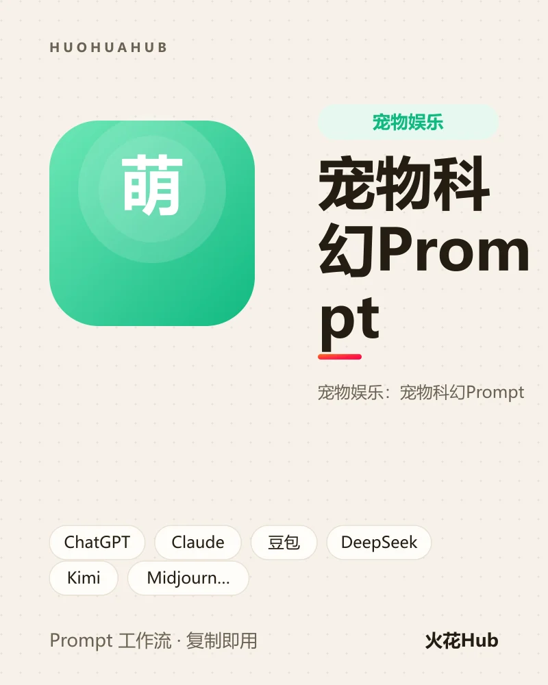 宠物科幻Prompt