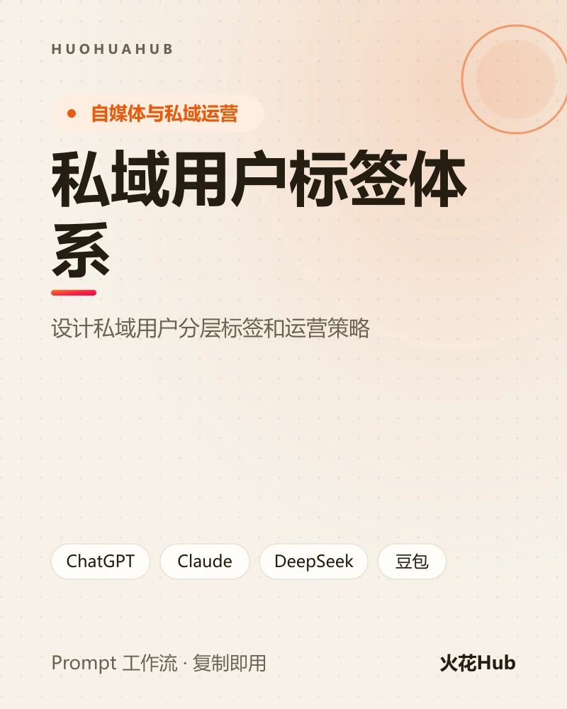 私域用户标签体系