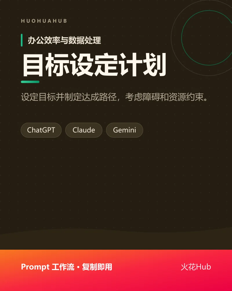 目标设定计划