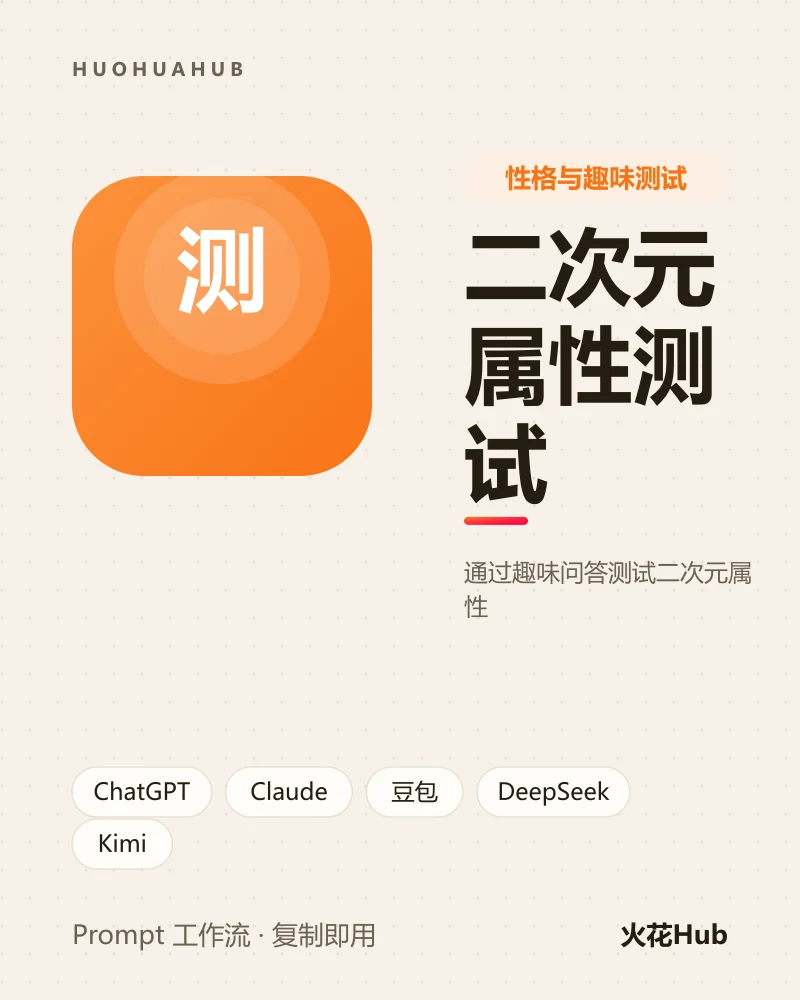 二次元属性测试