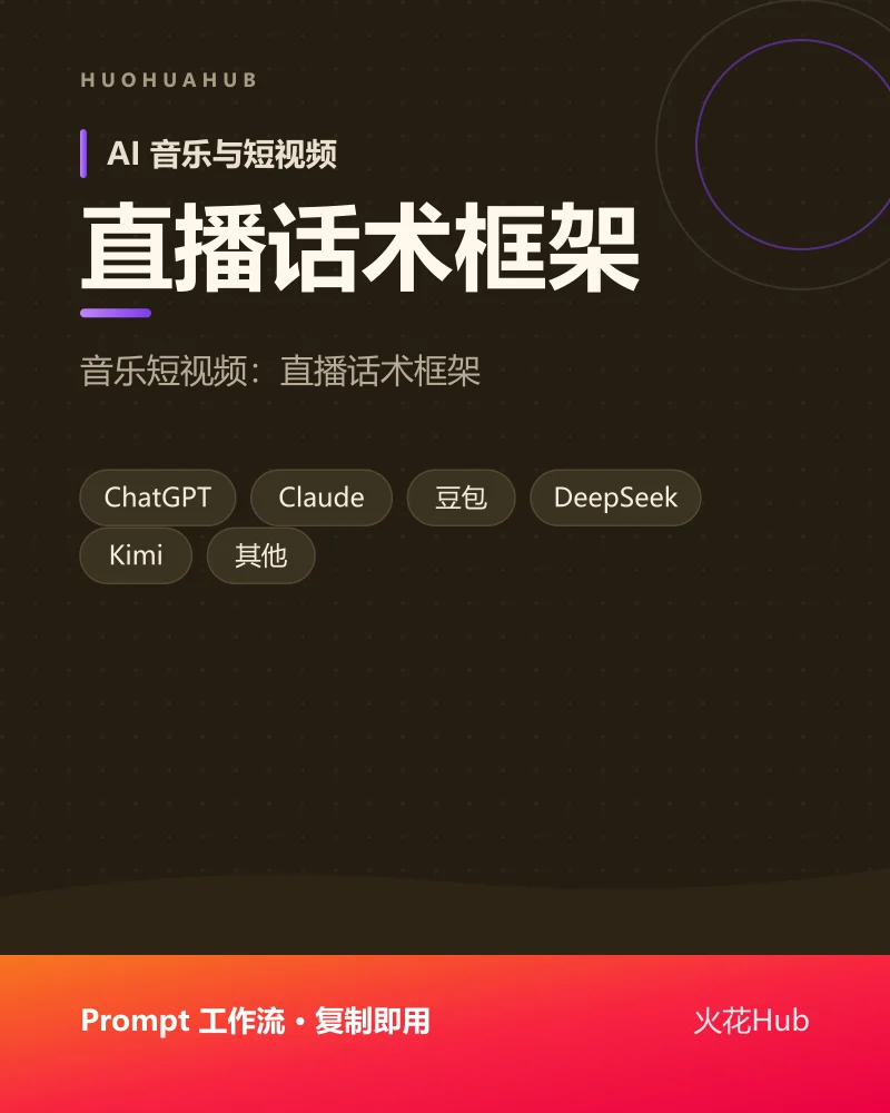 直播话术框架