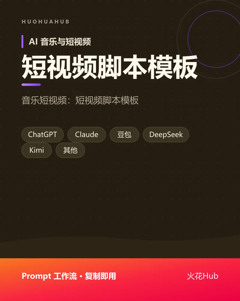 短视频脚本模板