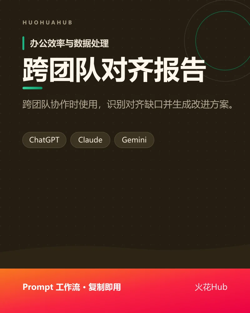 跨团队对齐报告