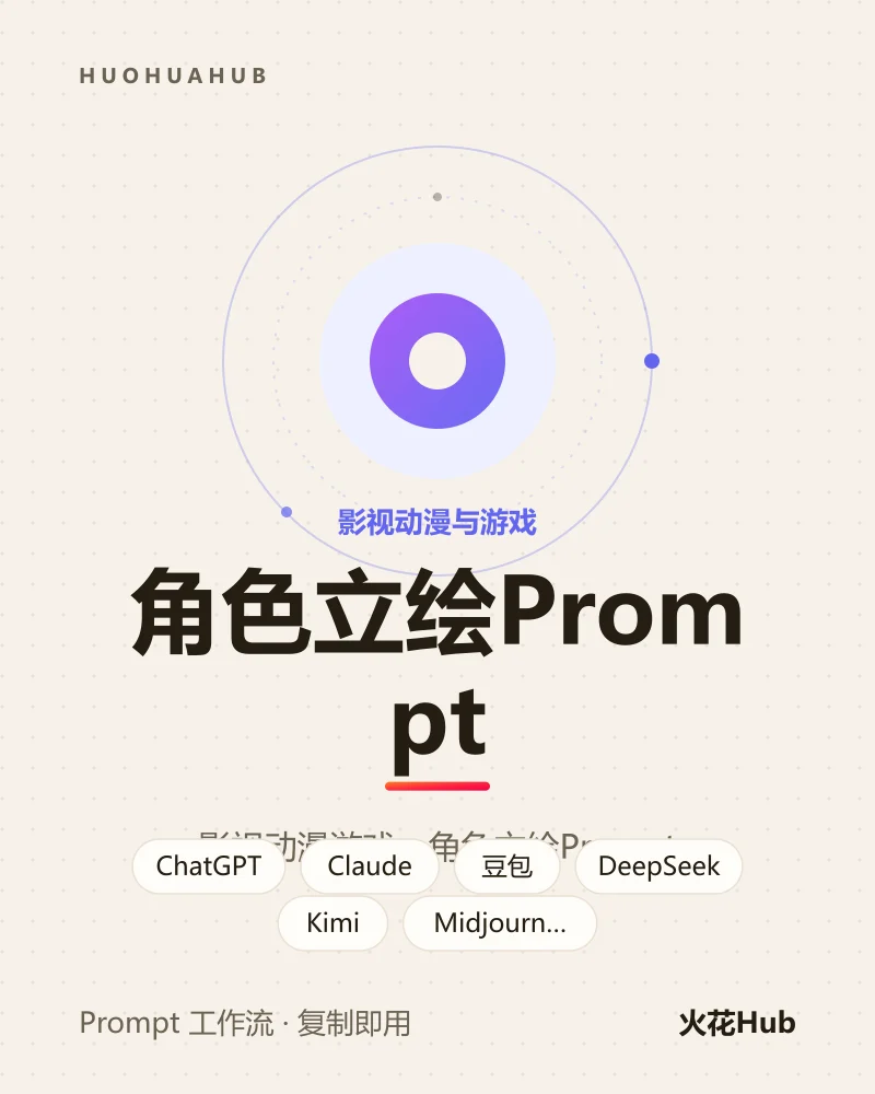 角色立绘Prompt