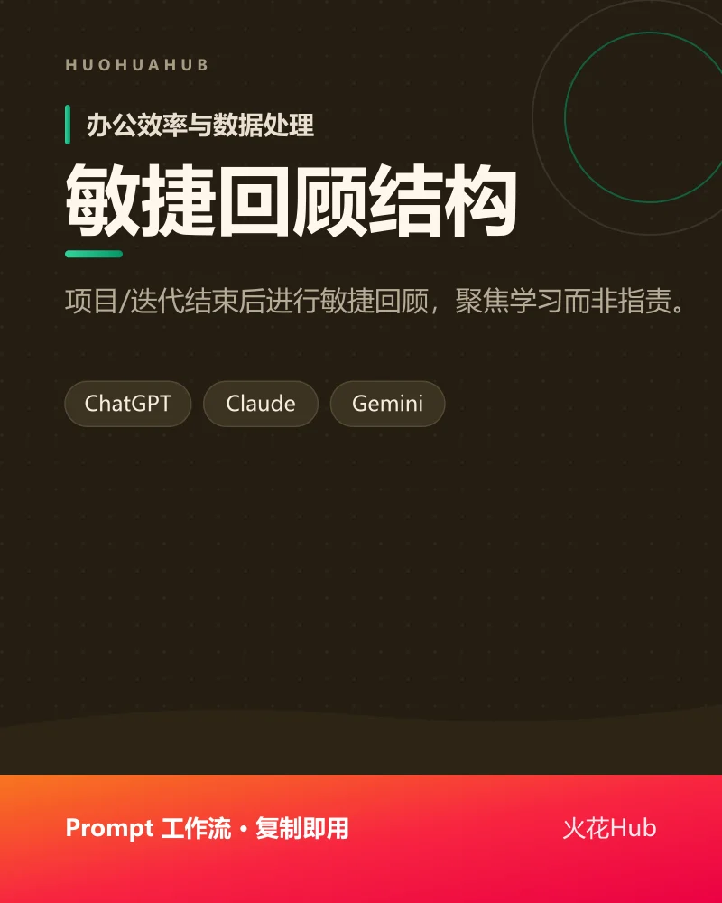 敏捷回顾结构