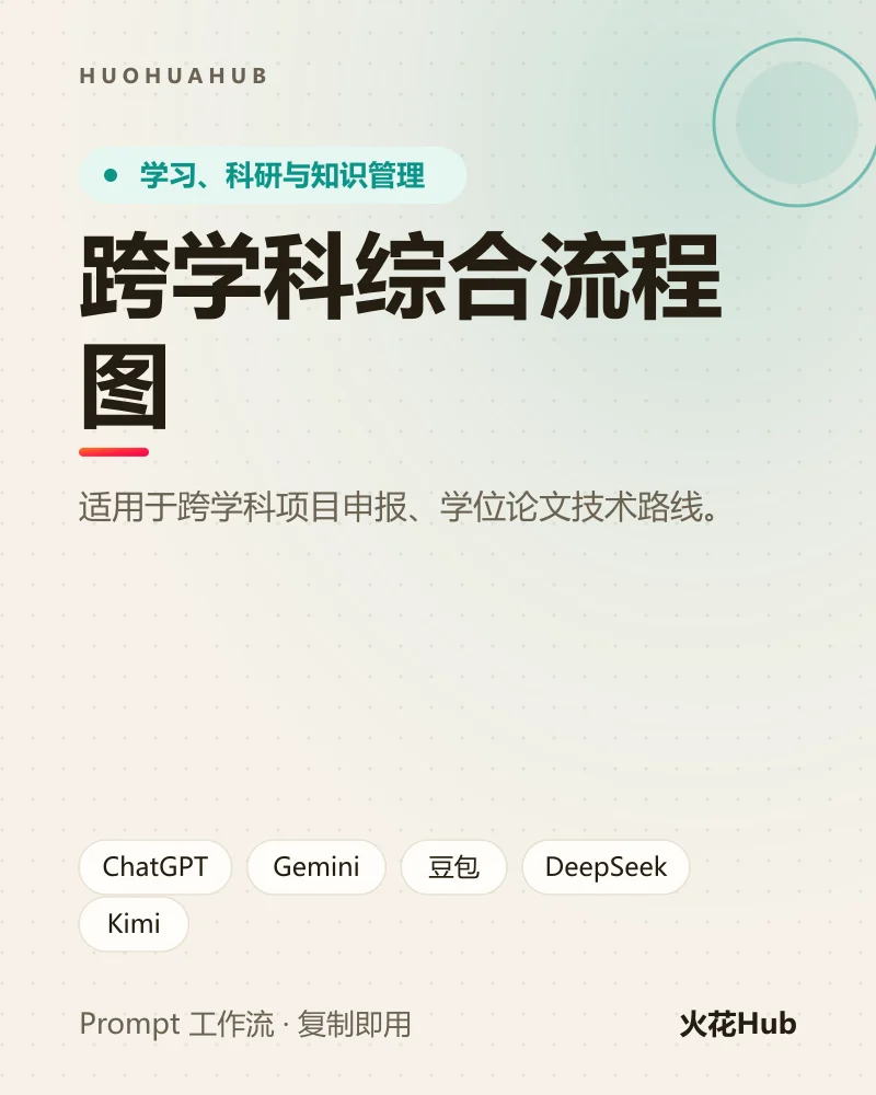 跨学科综合流程图