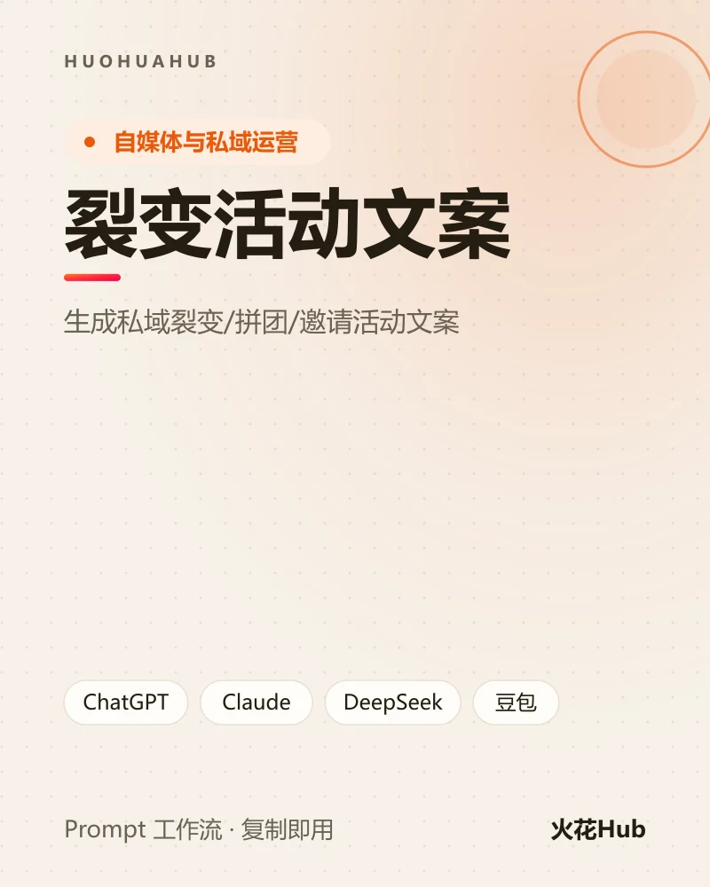 裂变活动文案