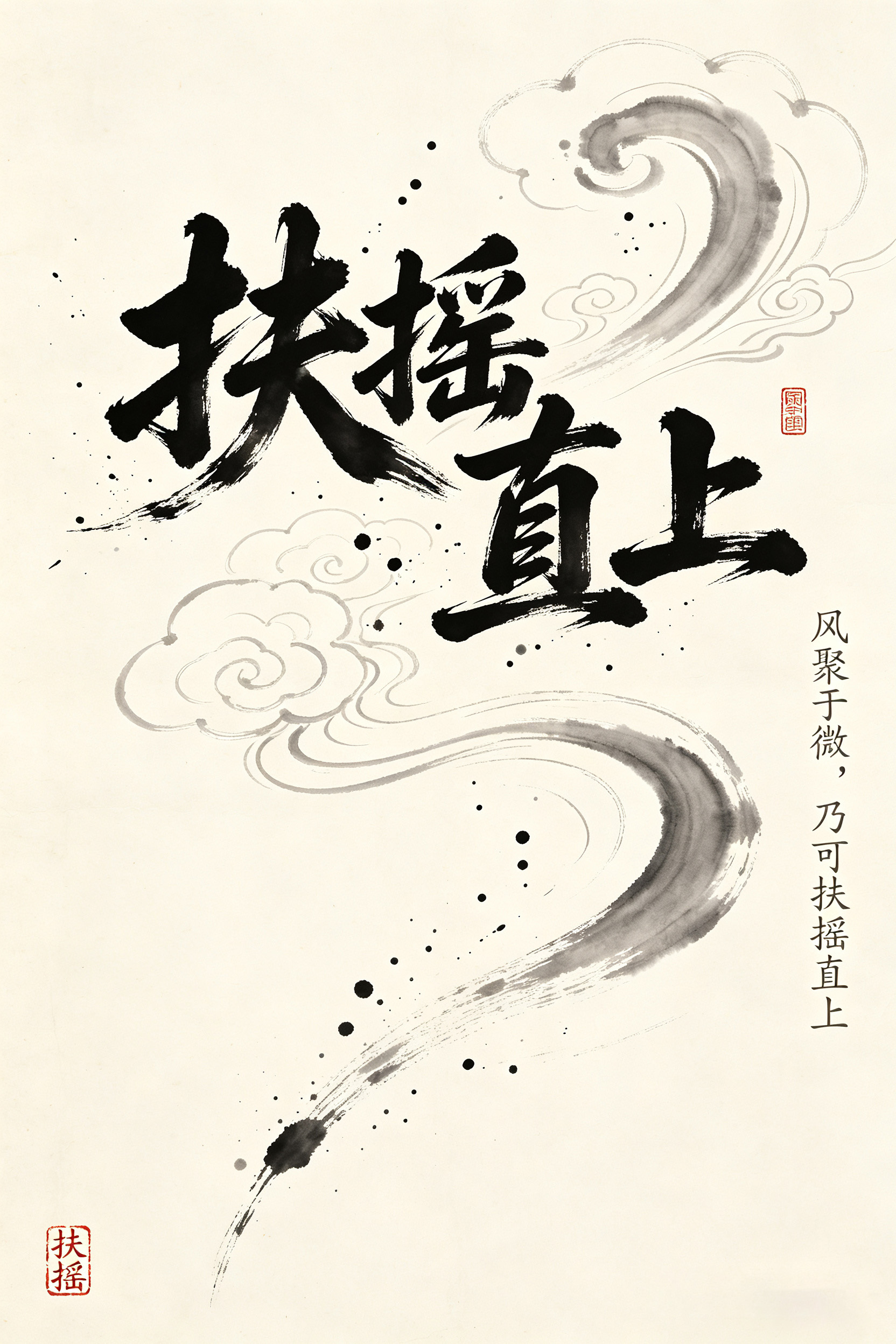 国风汉字海报